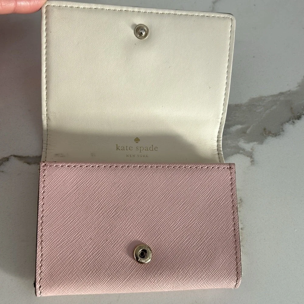 Kate Spade Mikas Pond Christine Light Pink Small Wallet Card Hokder